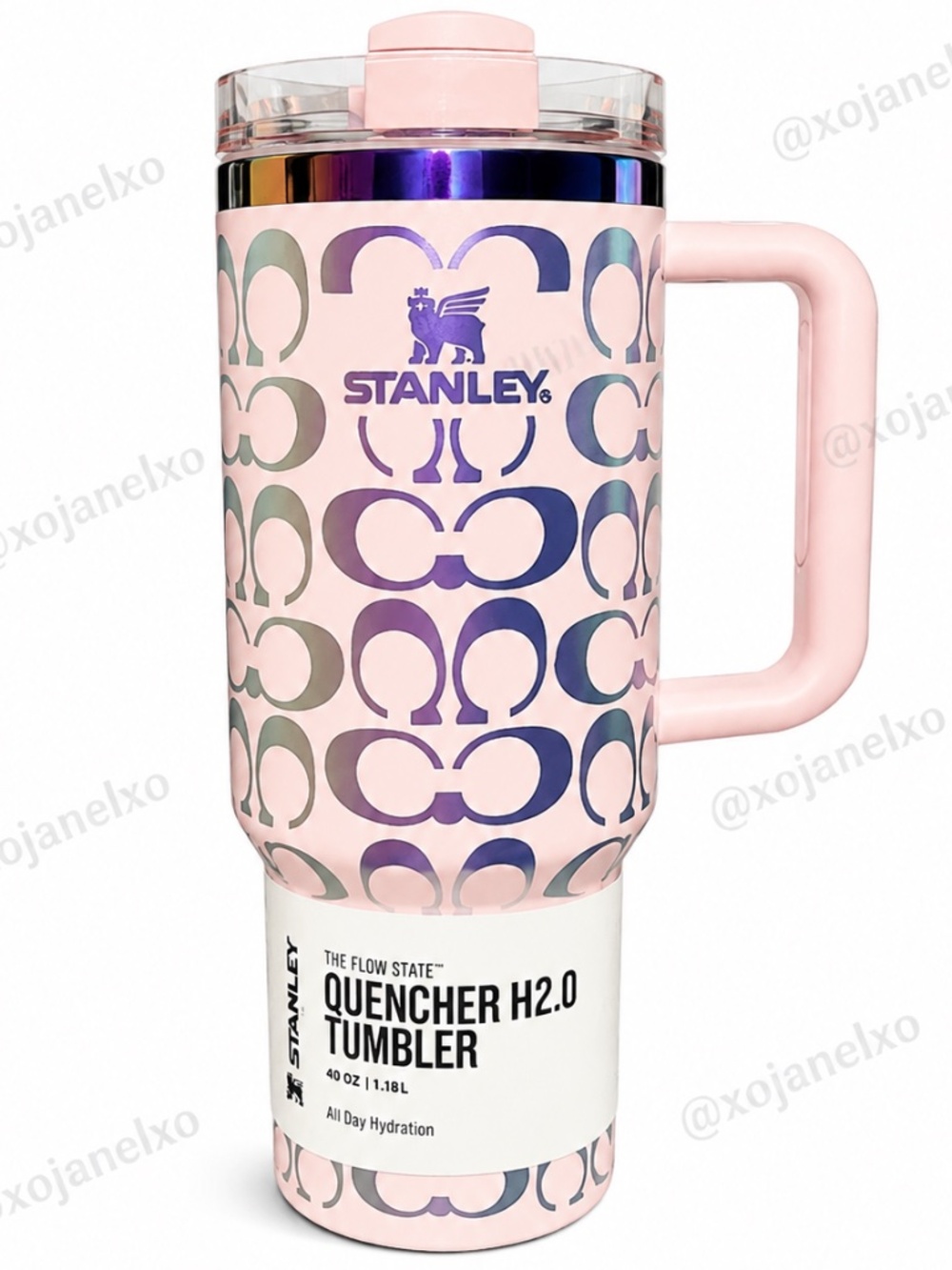 Stanley Pink Coach Quencher H2.0 Flowstate™ Tumbler | 40 OZ